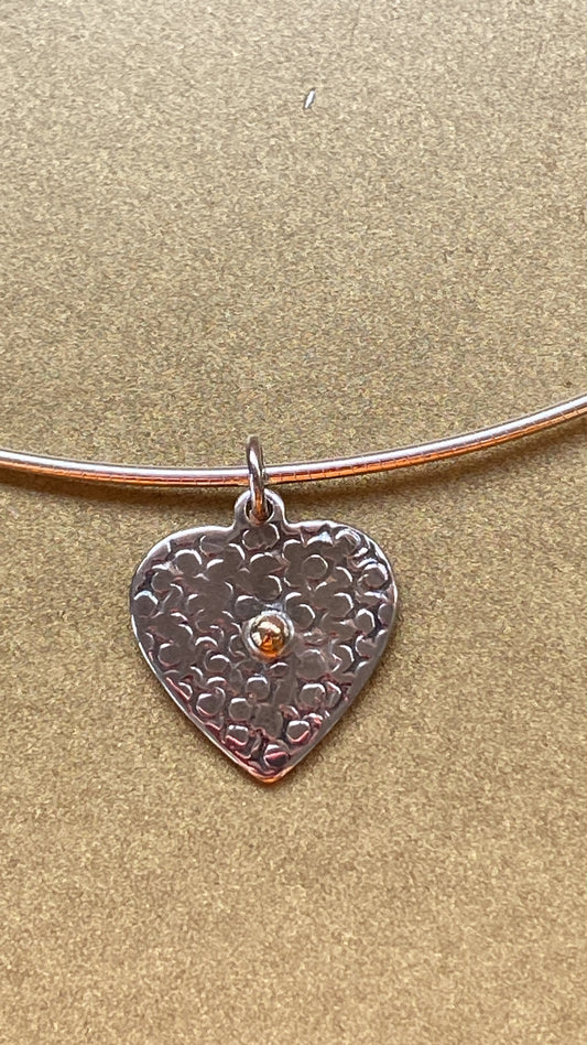In My Heart Silver & Gold Pendant