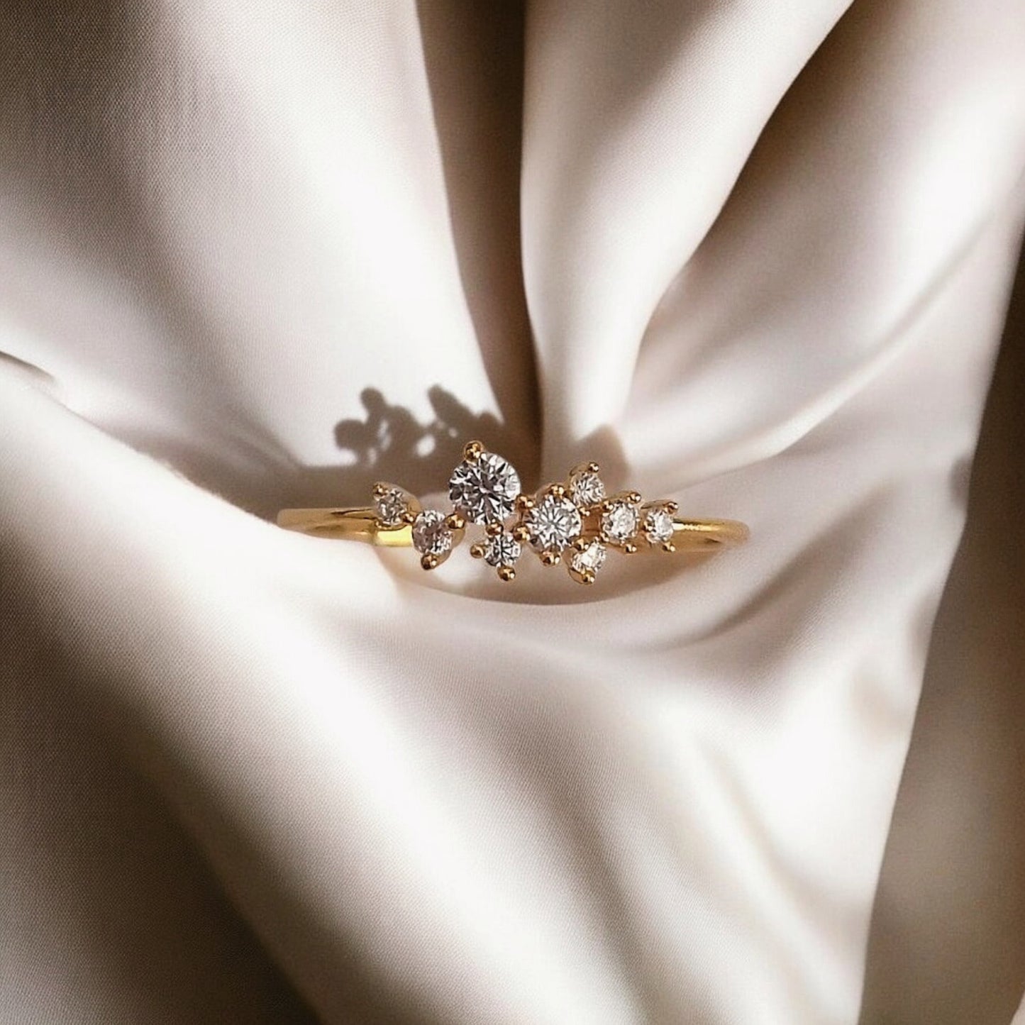 Angel Nine Sapphire Ring