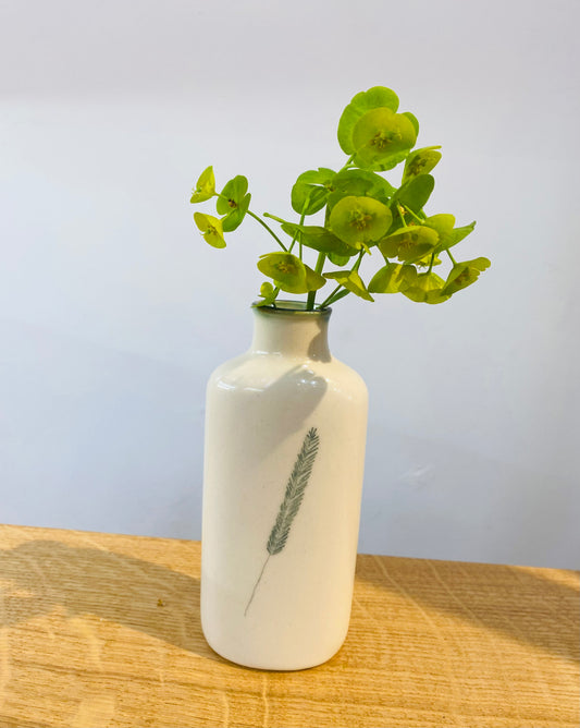 Vase - Bottle - Fern Design