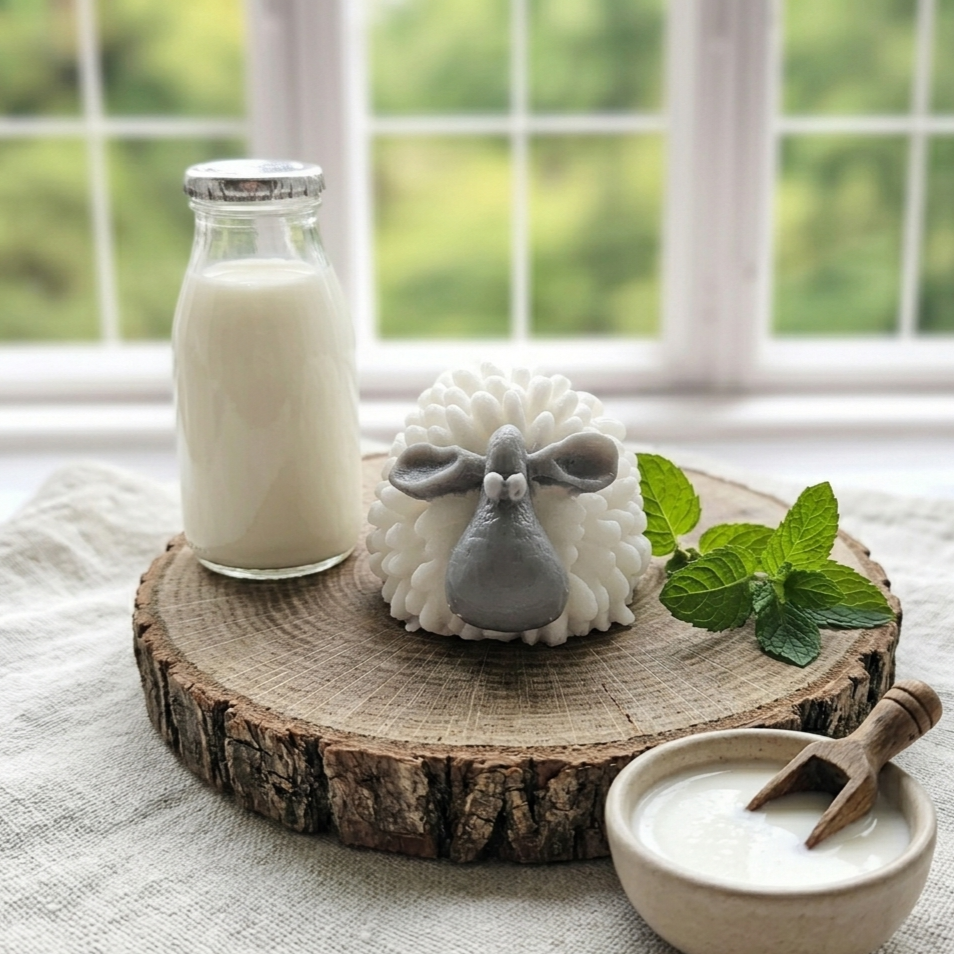 Sheep Soap with fresh Goat’s milk