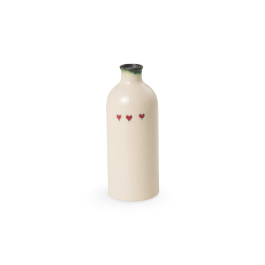 Ceramic Bud Vase - 3 heart Family design