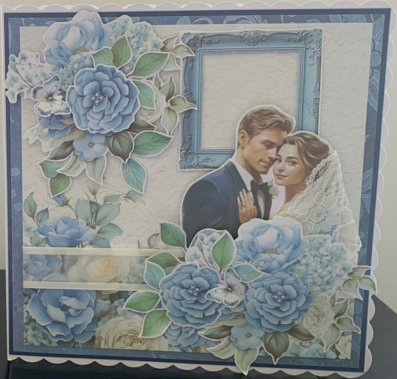 Hand crafted 8”x 8” card