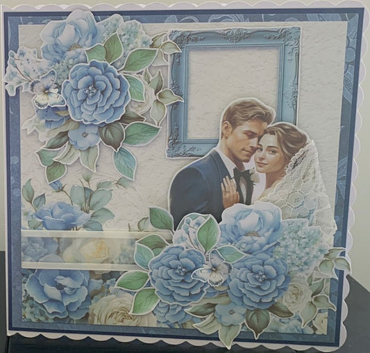 Hand crafted 8”x 8” card