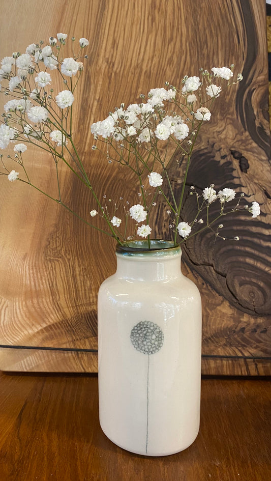 Ceramic Jar Vase - Allium design