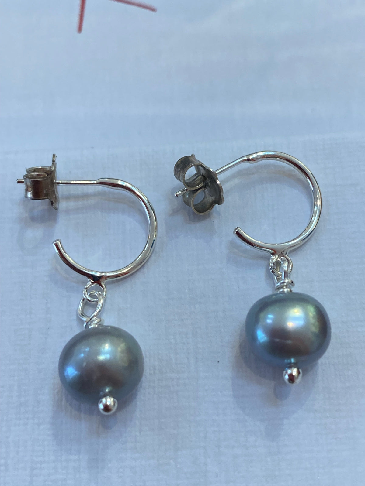 Elegance Pearl Hoop Earrings