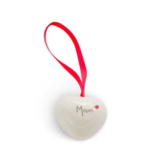 Ceramic Heart - Mam - Small heart