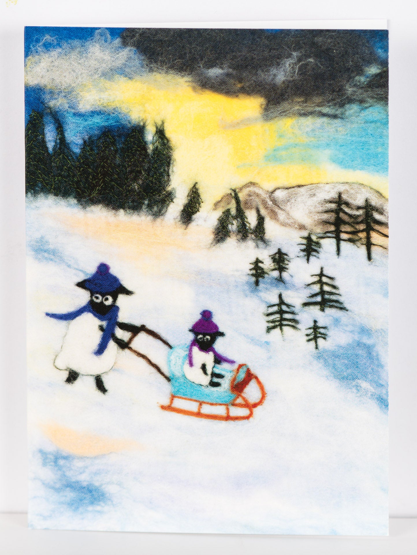 'Winter wonderland'- Felt Art Christmas Card