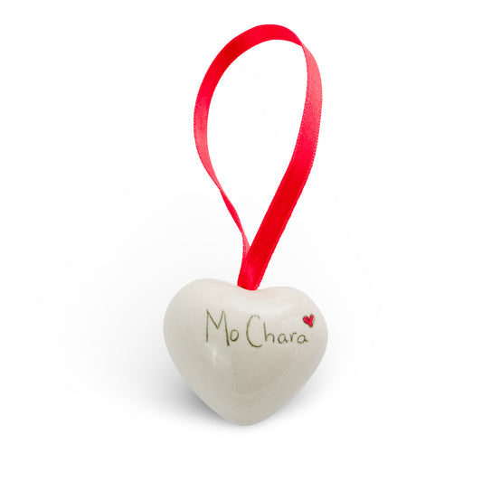 Ceramic Heart- Mo Chara- My Friend - Small