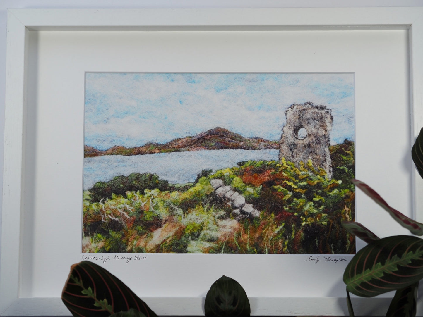 Caherurlagh Marriage Stone (Print of Needle Felted Original)