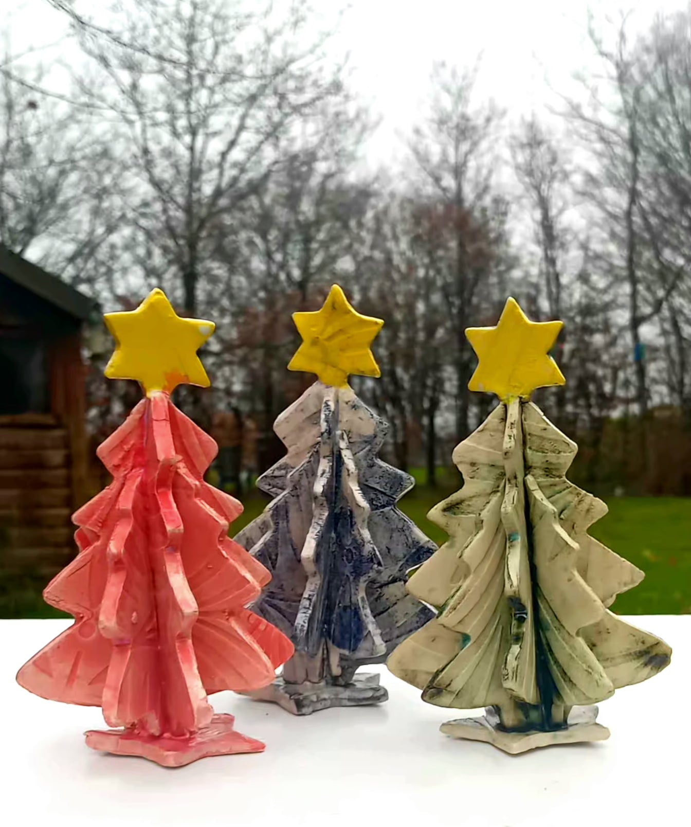 Christmas Tree with yellow star.