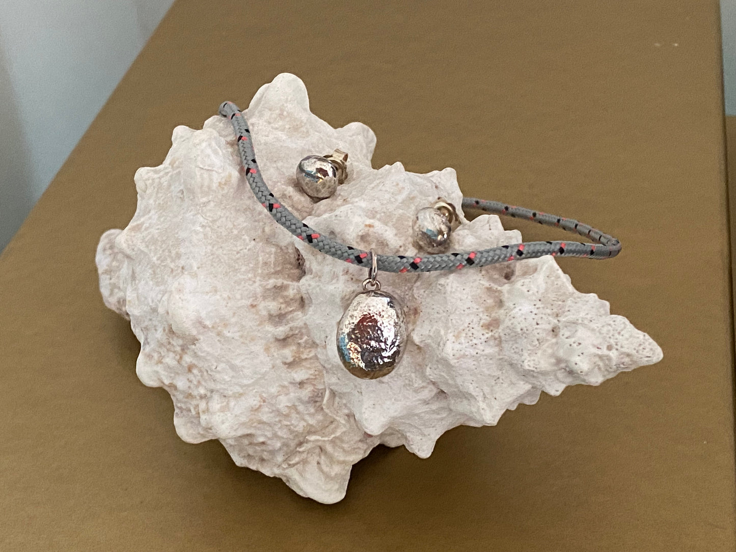 Silver Pebble Earrings