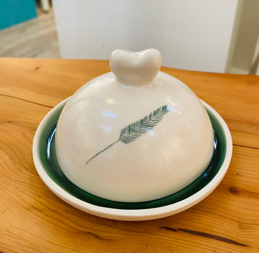Butter Dish - Fern design
