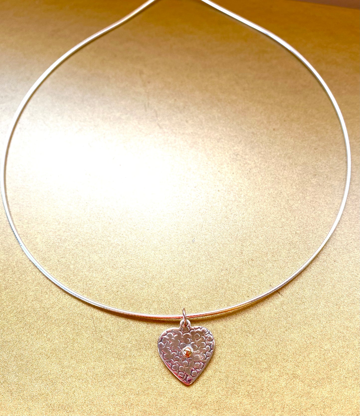 In My Heart Silver & Gold Pendant