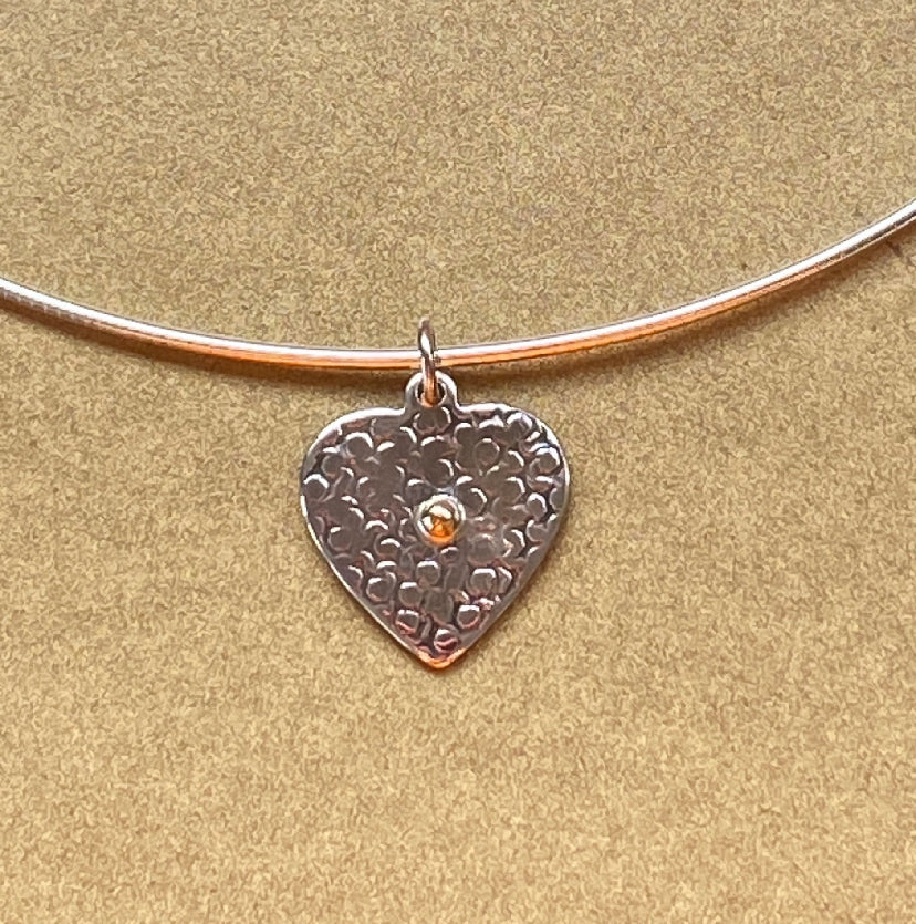 In my Heart Gold and Silver Small Necklet