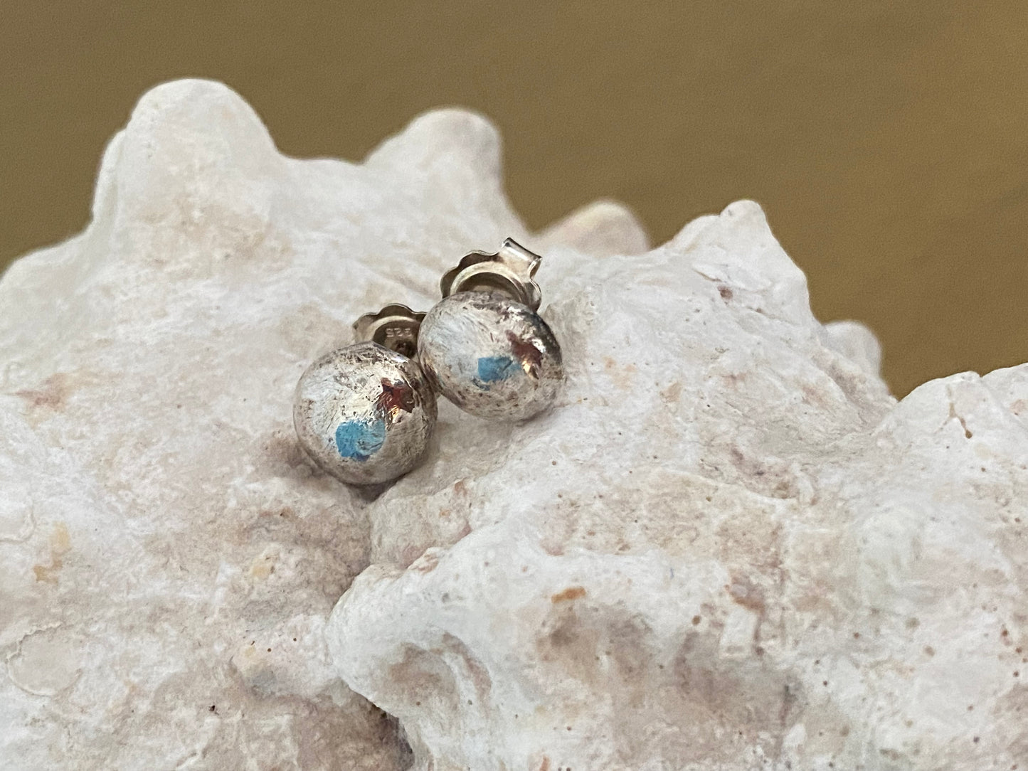 Silver Pebble Earrings