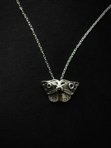 Moths Eclipse Silver Pendant | 37 blackbirds