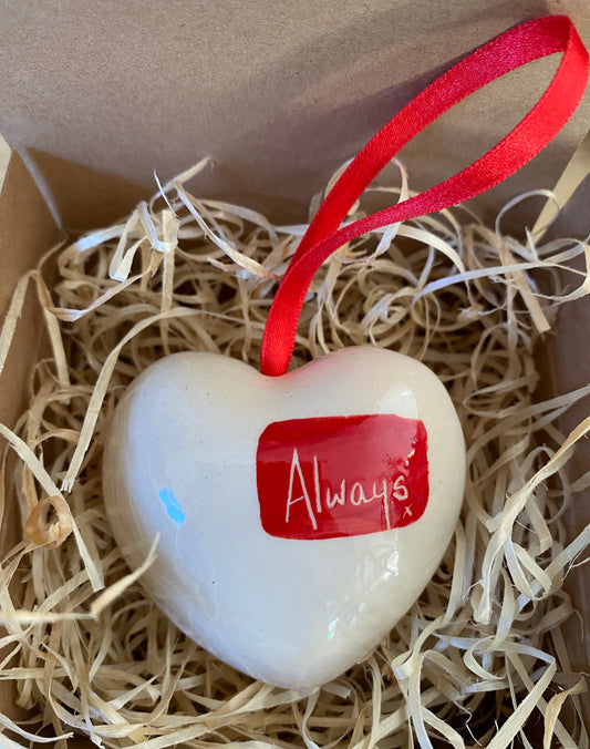 Ceramic Heart Gift - Always x