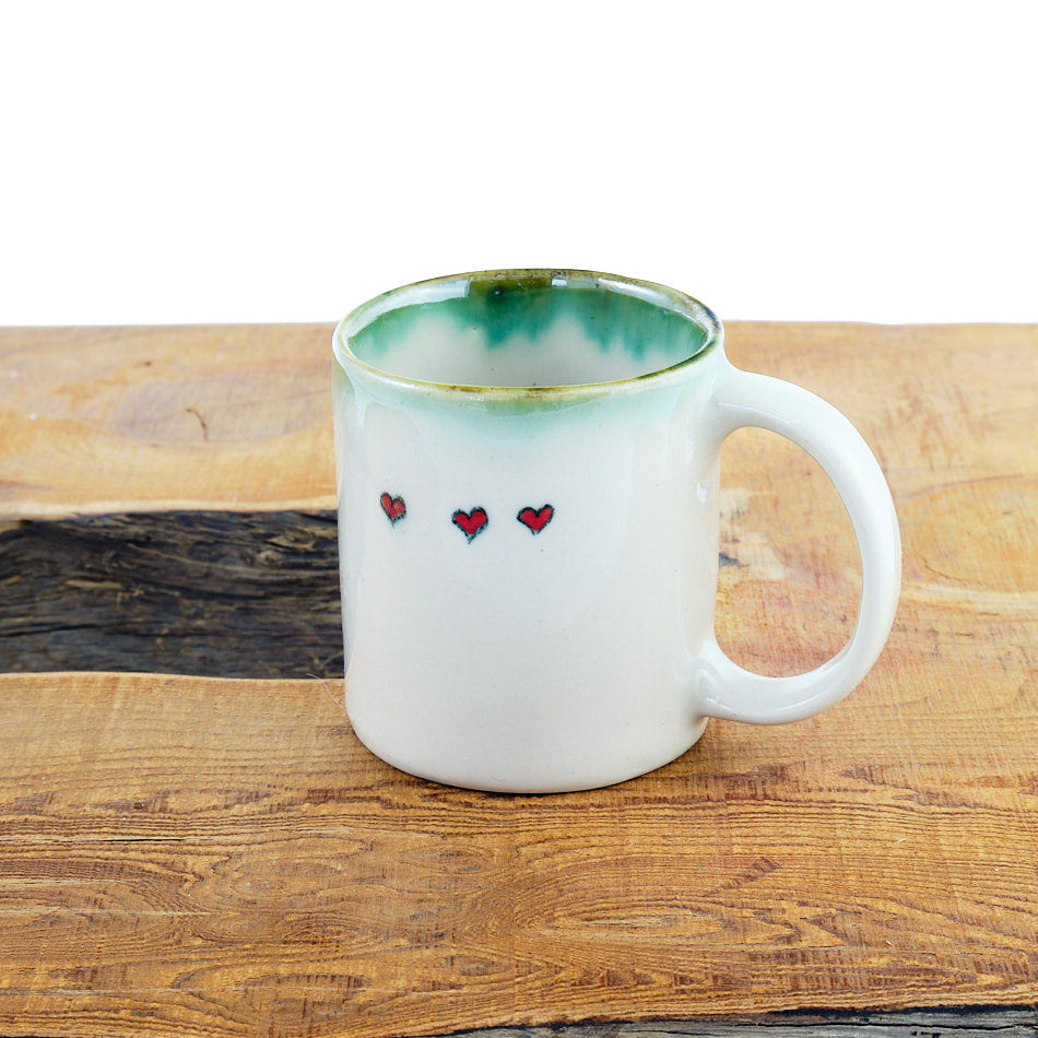 Espresso Mug - 3 Heart Handmade Design