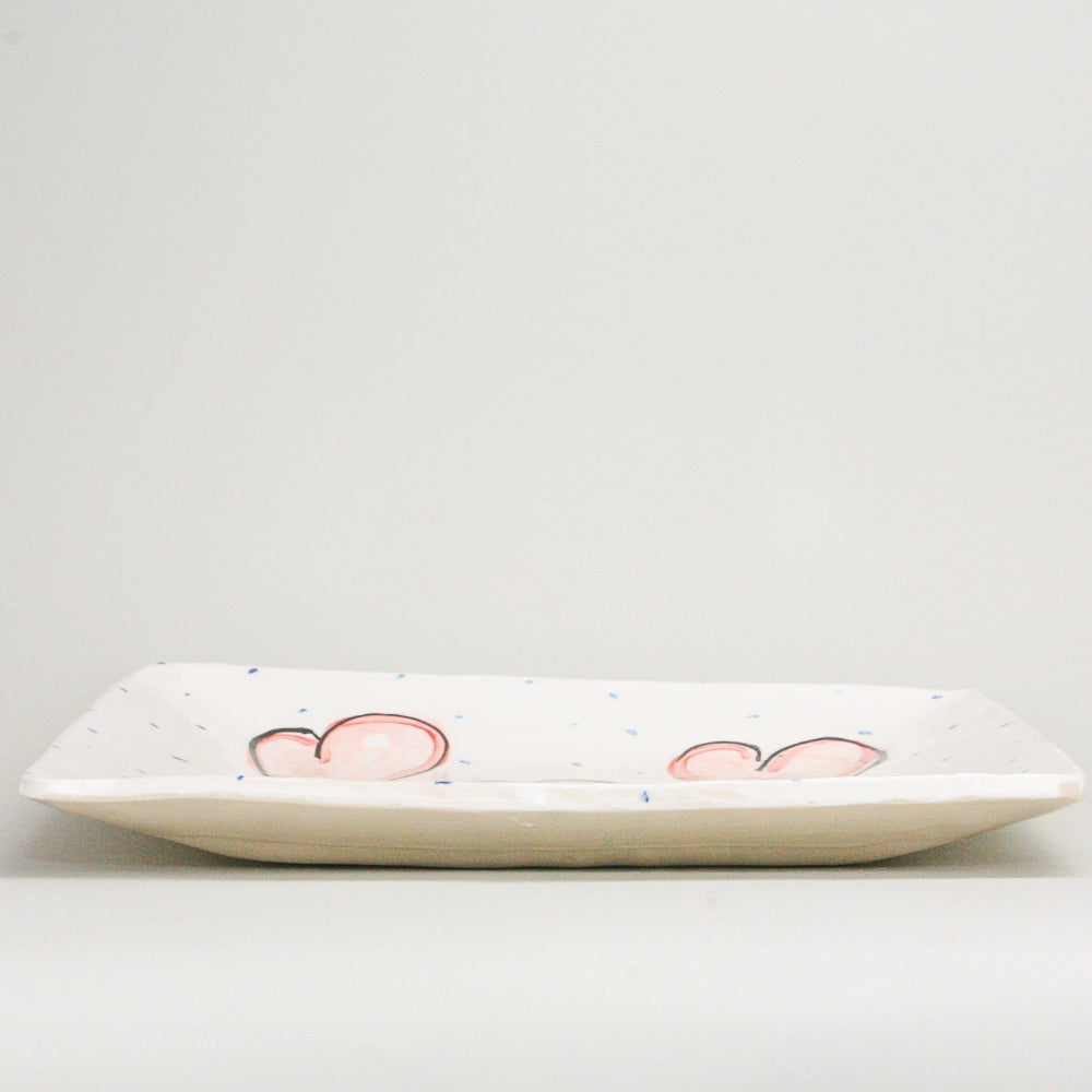 Extra Long Rectangular Serving Platter, Hand Crafted Tableware - H11