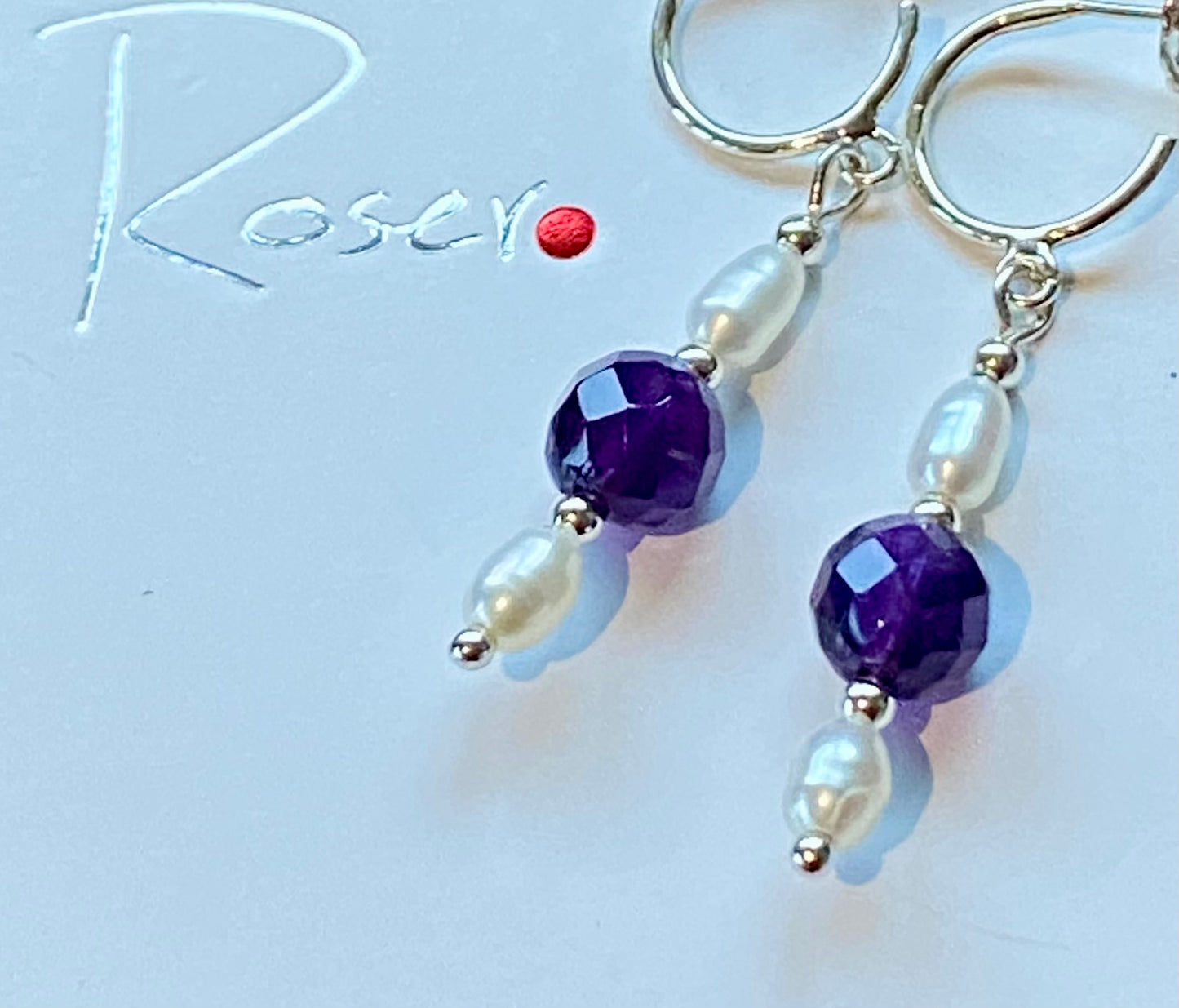 Snowdrop and Bluebells Pearl Necklace
