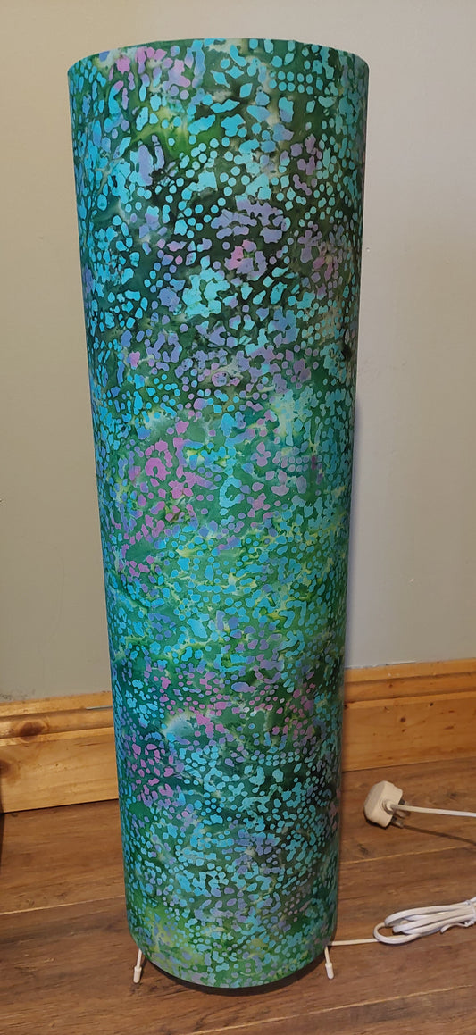 Abstract Turquoise Floor Lamp