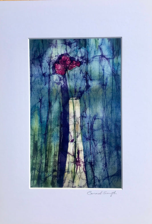 Flower in vase A4 print