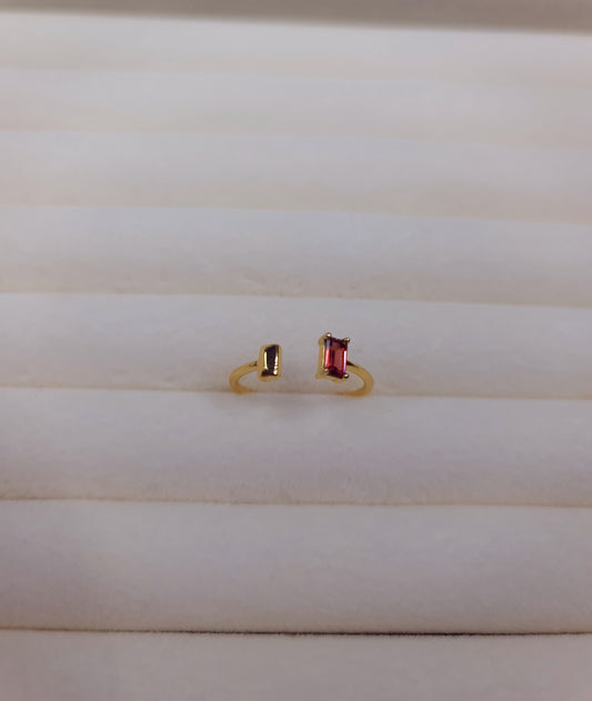 Adjustable Garnet Ring (Small)