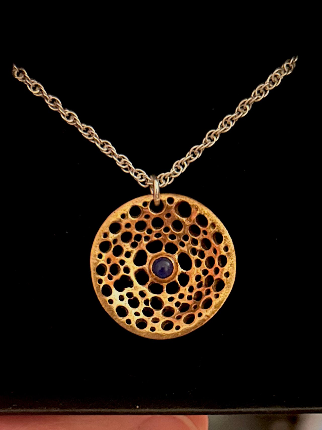 Copper and gemstone necklace