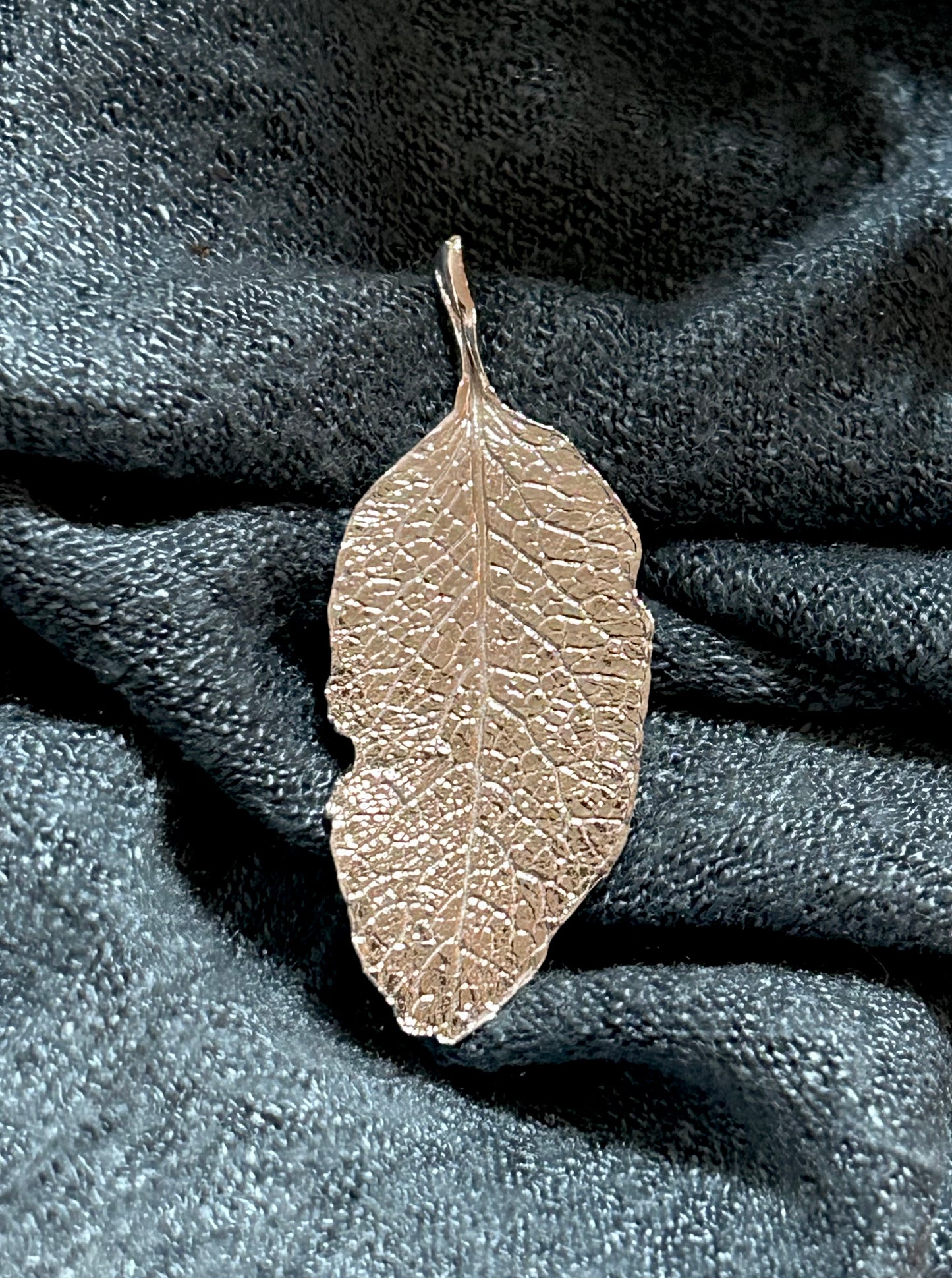 Sage leaf pin brooch