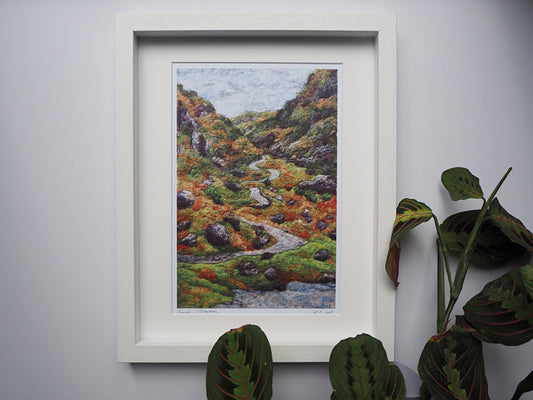 Gap of Dunloe (Framed Print of Needle Felted Original)