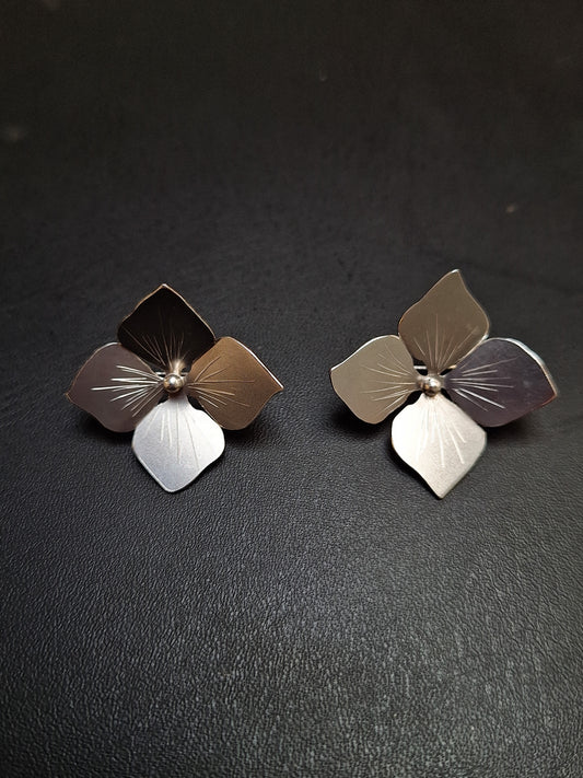 Sterling Silver Hydrangea Earrings