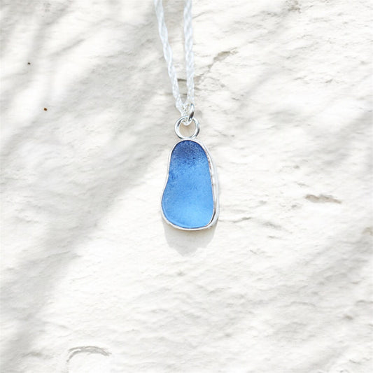 Inchydoney assorted Sea glass necklace Sterling silver