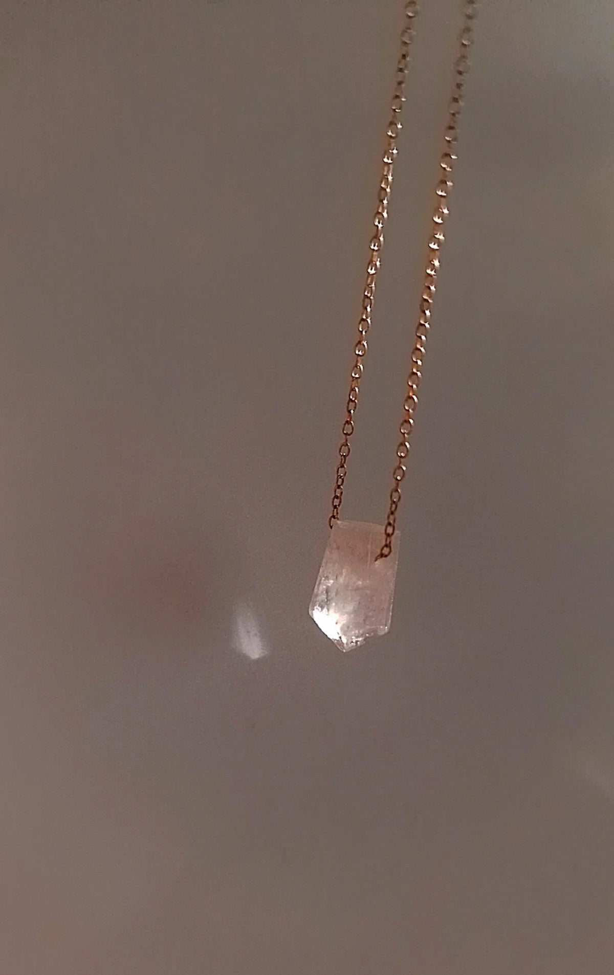 Rose Gold Morganite Necklace