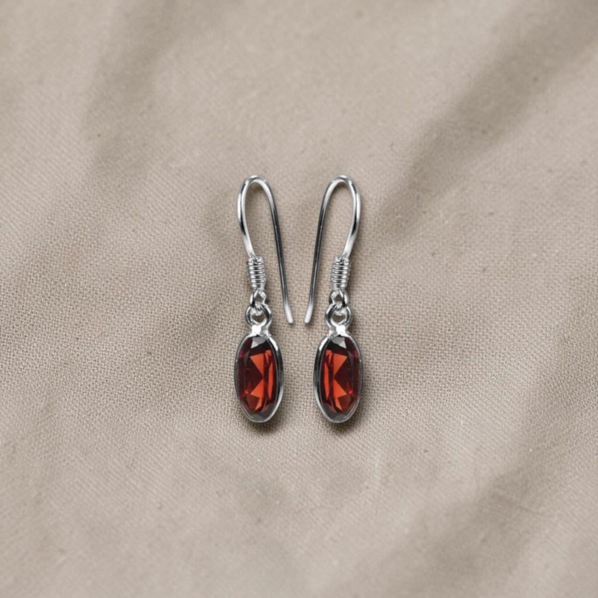 Crolyn Garnet drops earrings