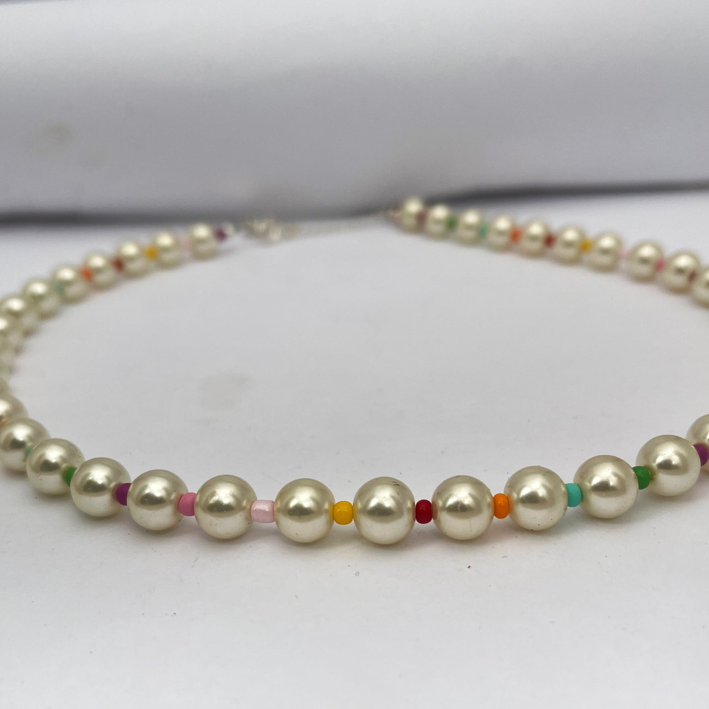 Pearls and Rainbow Seed Beads