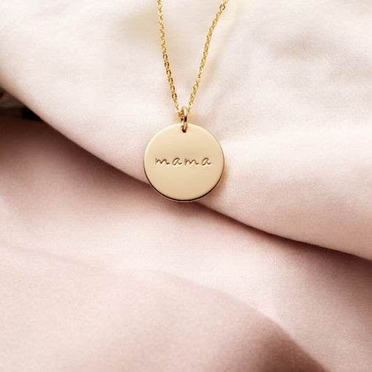 Mama Token 14k Gold
