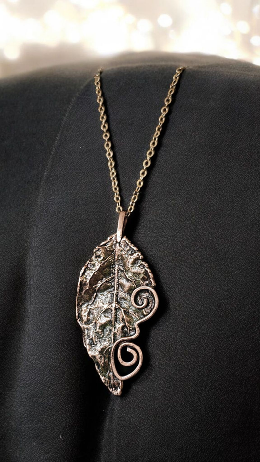 2. Twisted Line — Copper Pendant