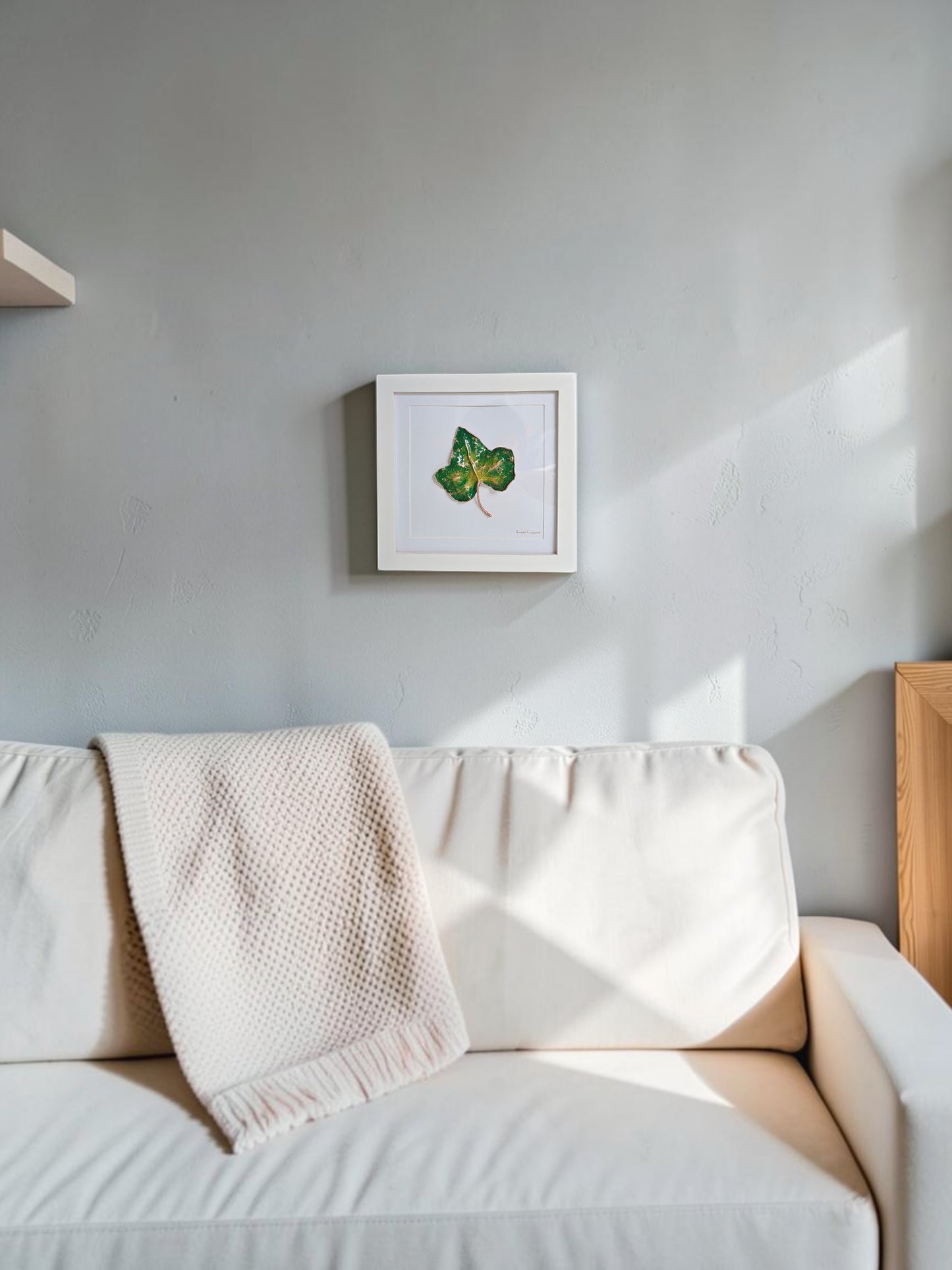 14. PIGS BACK. Flourish – Framed Copper Ivy Leaf Interior Art
