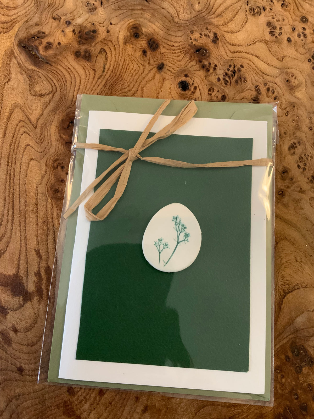 Card with ceramic