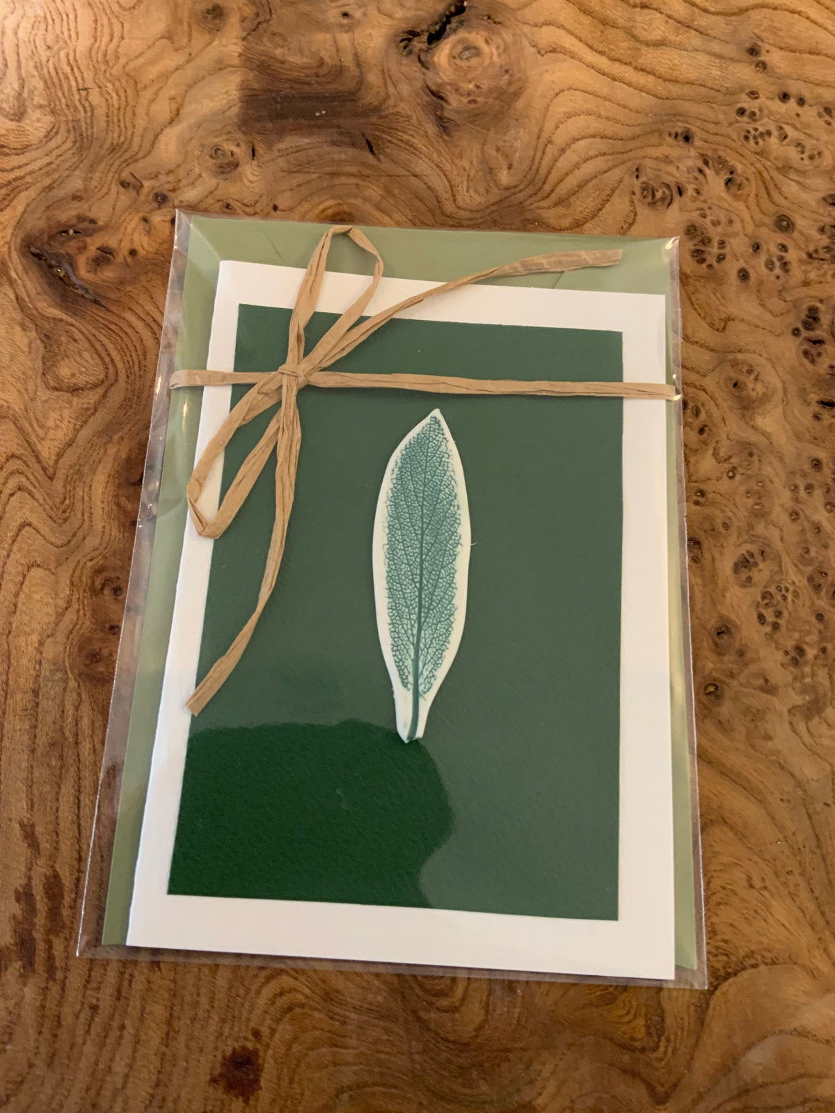 Card with ceramic