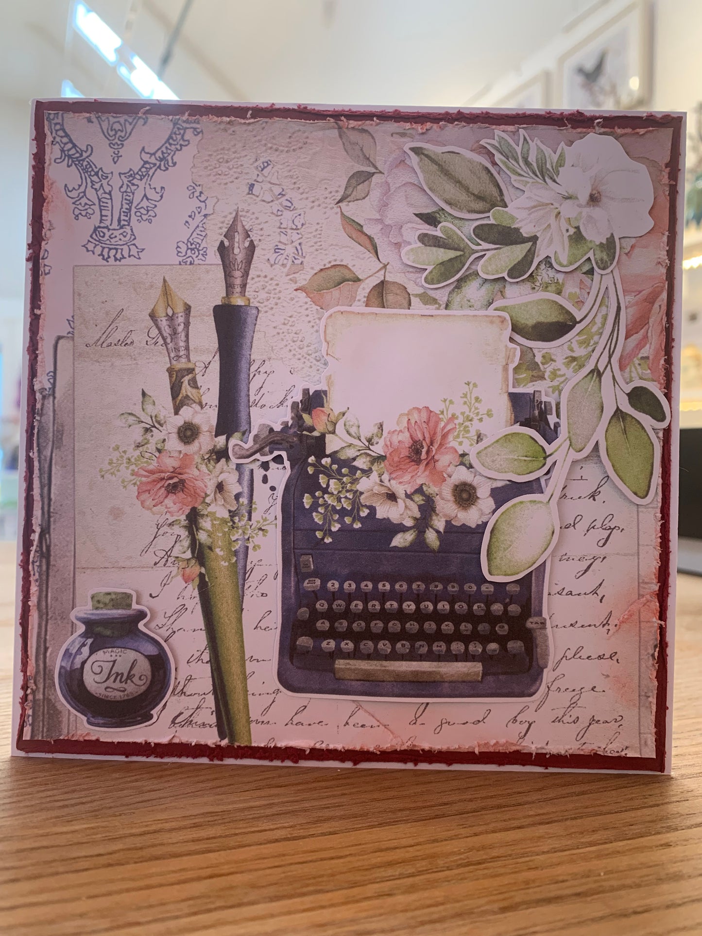 Vintage stationery card