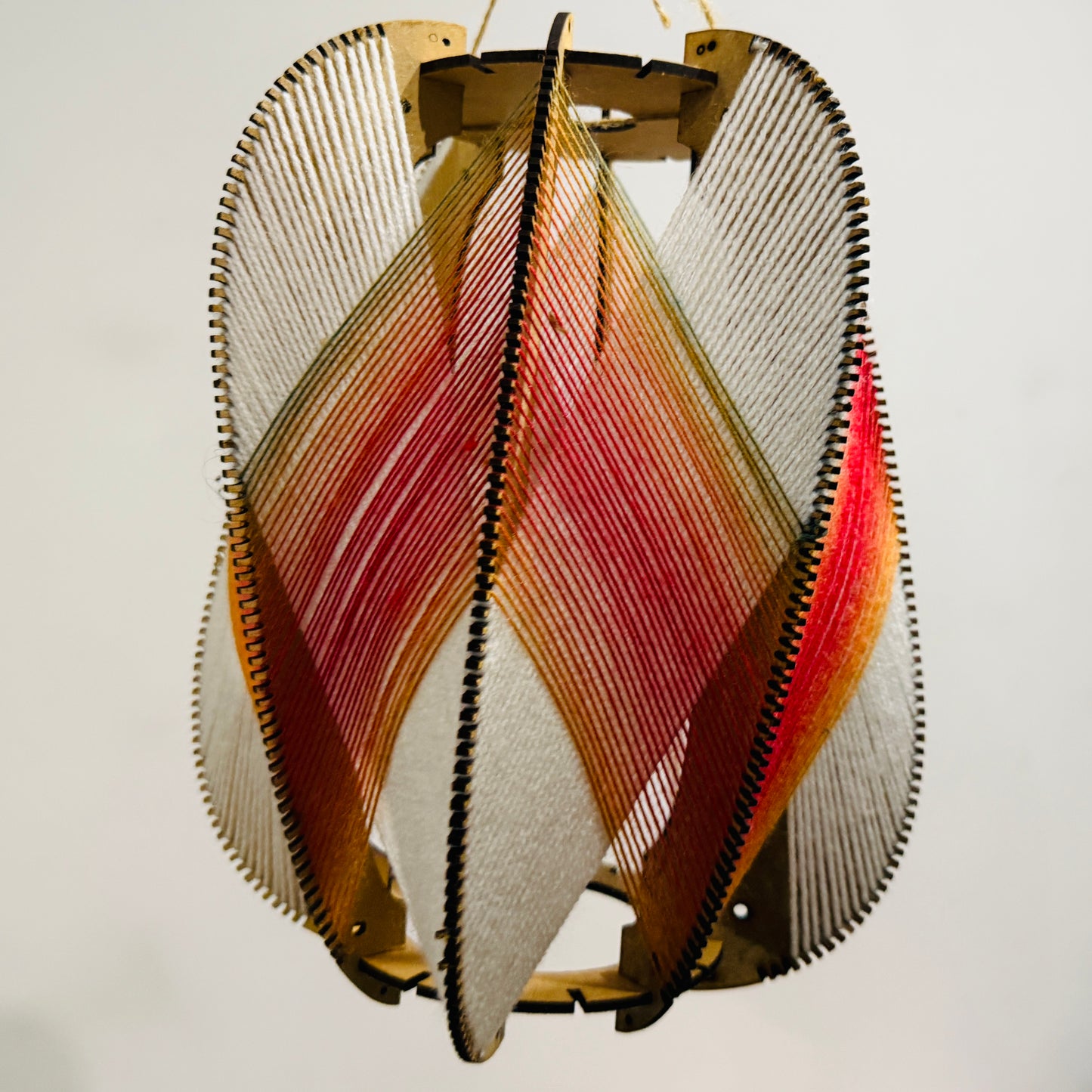 Summer Sunset & Creamy White Lampshade