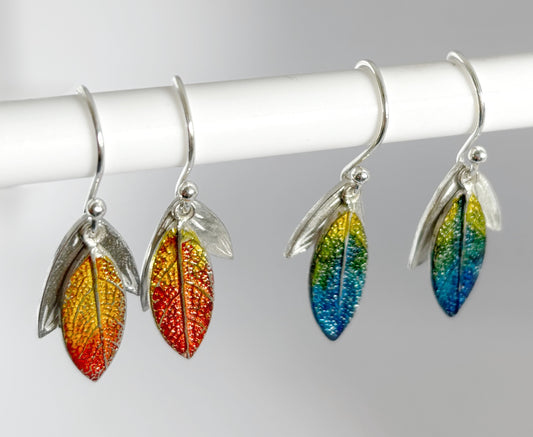 Colourful Floral Drop Earrings
