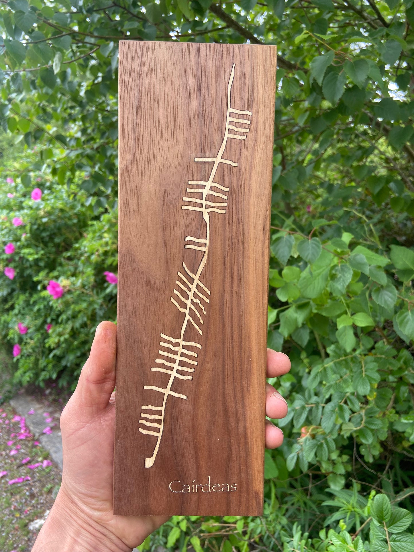 Caírdeas - Friendship - wooden inlay plaque