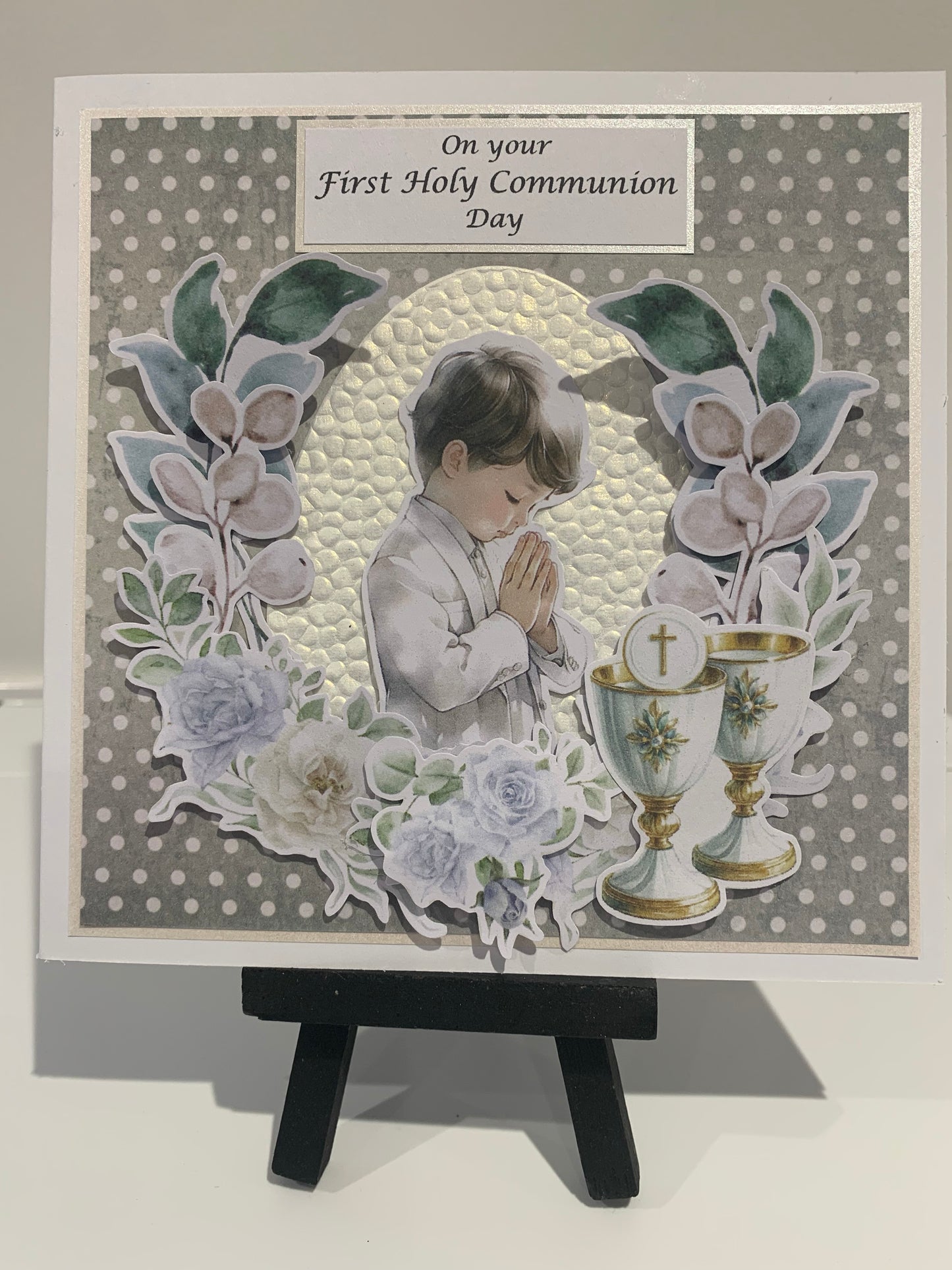 Boy’s communion card