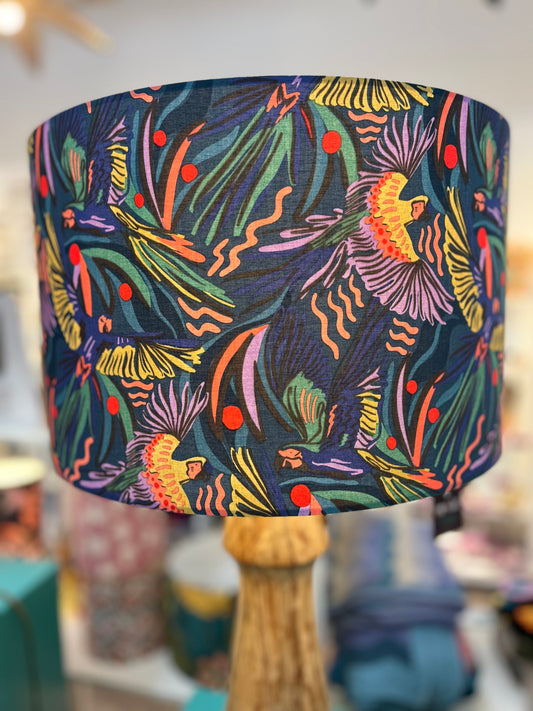 Blue and Pink Parrots Lampshade