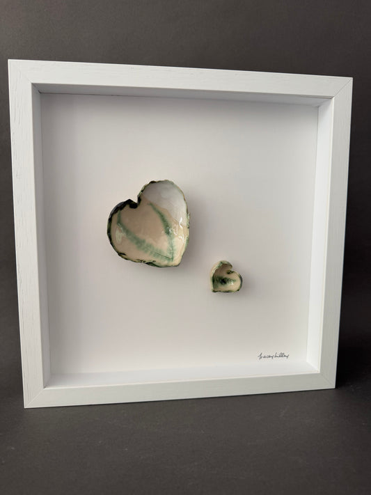 Fern hearts resilient love large frame White