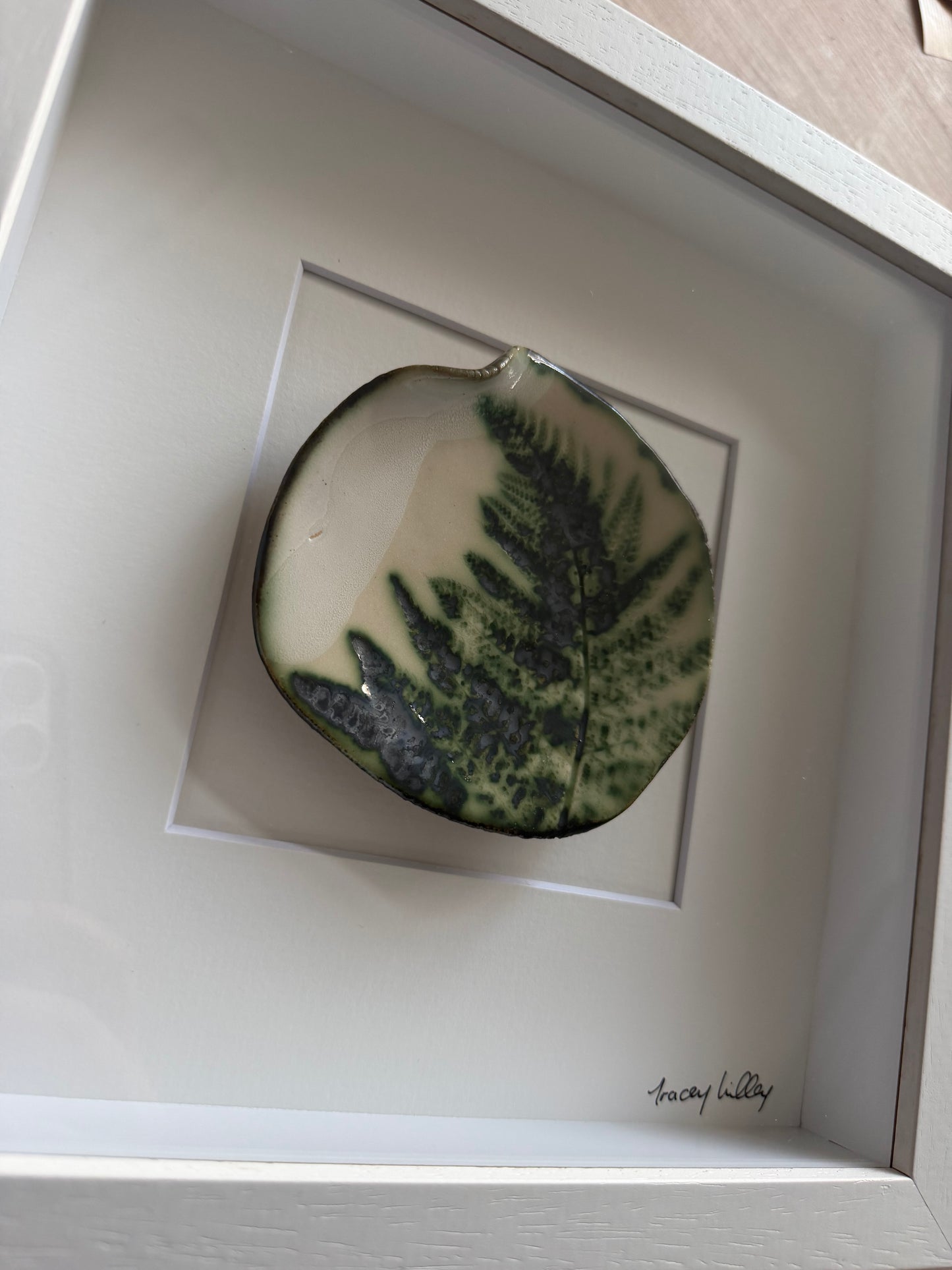Ceramic Irish Fern Framed