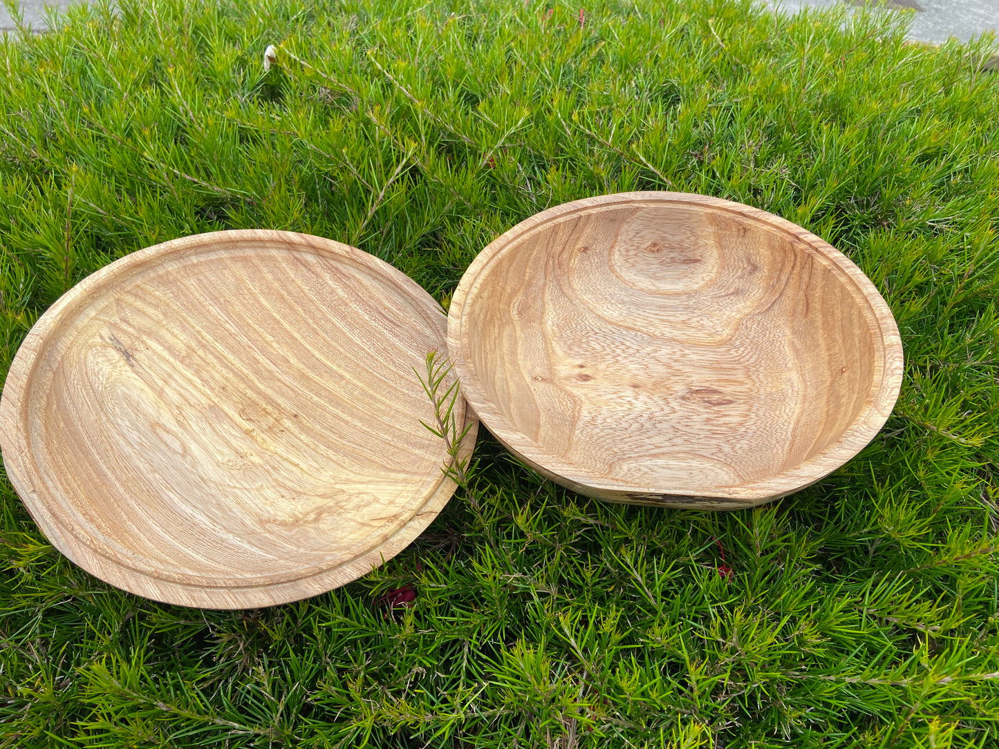 Elm bowl with lid