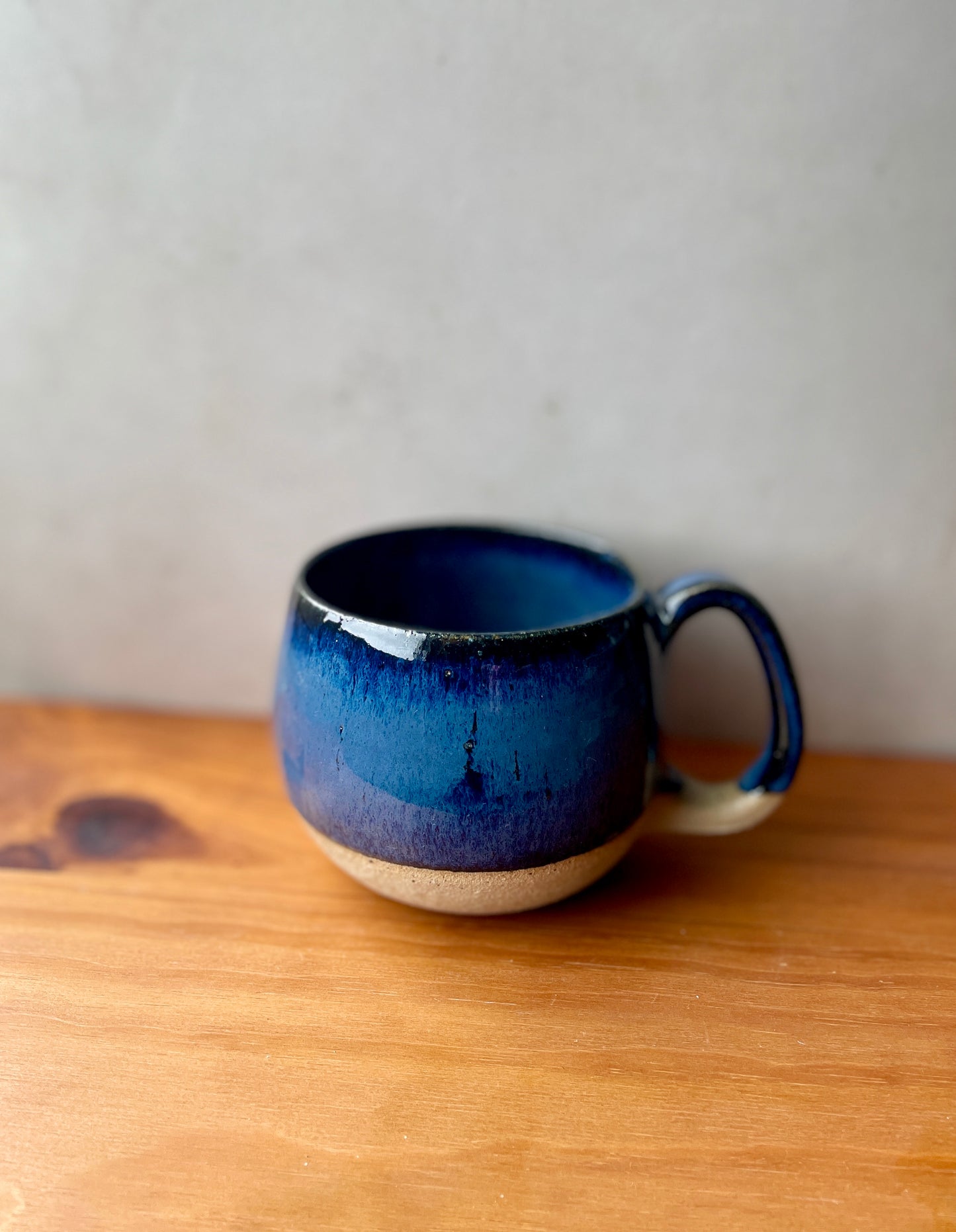 Handmade Ceramic Round Ocean Mug